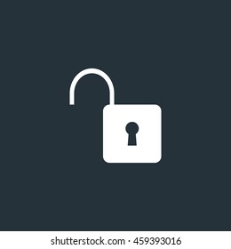 Open lock icon, Vector