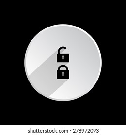 Open lock. icon. vector design