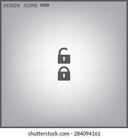 Open lock. icon. vector design