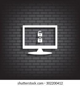 Open lock. icon. vector design