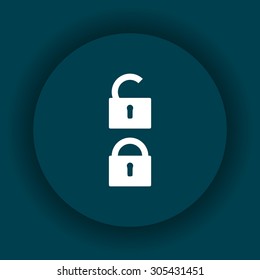 Open lock. icon. vector design