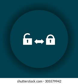Open lock. icon. vector design