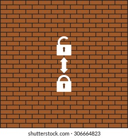 Open lock. icon. vector design