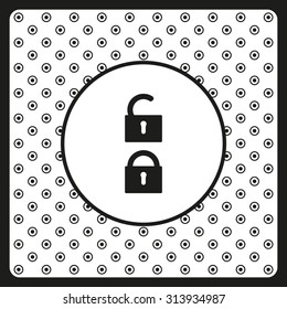 Open lock. icon. vector design