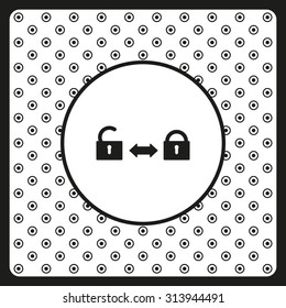 Open lock. icon. vector design