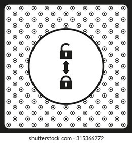 Open lock. icon. vector design
