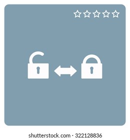 Open lock. icon. vector design