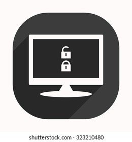 Open lock. icon. vector design