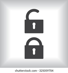Open lock. icon. vector design