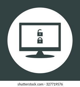 Open lock. icon. vector design