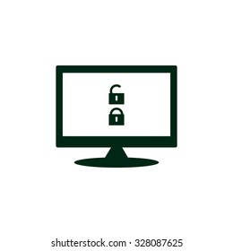 Open lock. icon. vector design