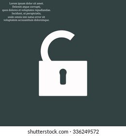 open lock. icon. vector design