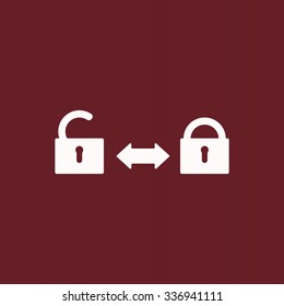 Open lock. icon. vector design