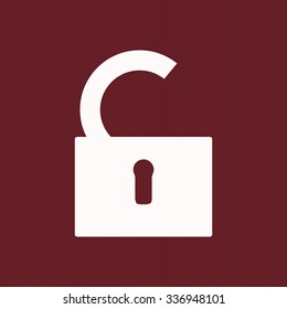 open lock. icon. vector design
