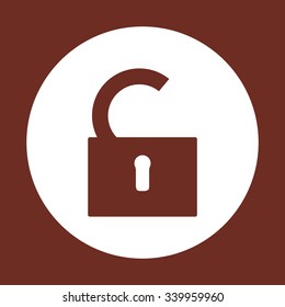 open lock. icon. vector design