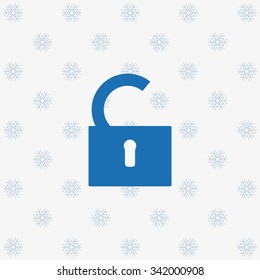 open lock. icon. vector design