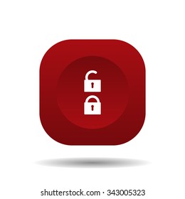 Open lock. icon. vector design
