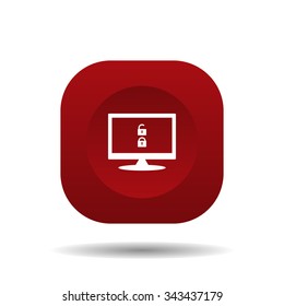 Open lock. icon. vector design