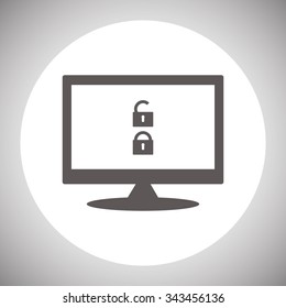 Open lock. icon. vector design