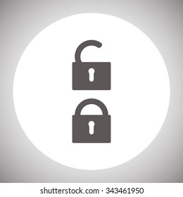 Open lock. icon. vector design