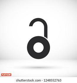 open lock icon . Vector  Eps 10 