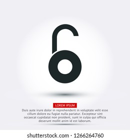 open lock icon . Vector  Eps 10 