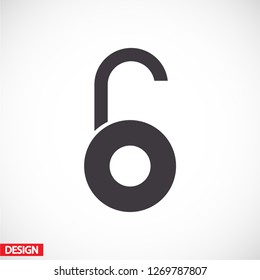open lock icon . Vector  Eps 10 