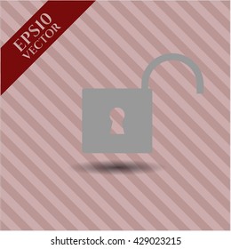 símbolo de icono de bloqueo vector de pinos planos jpg aplicación web