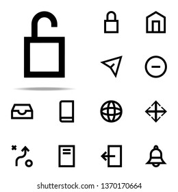 open lock icon. web icons universal set for web and mobile