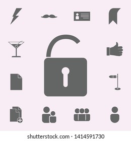 open lock icon. web icons universal set for web and mobile