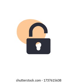 Open Lock - Modern Icon (Pictogram)