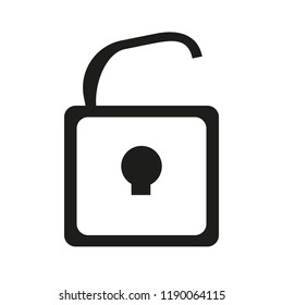open a lock symbol 