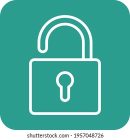 Open, lock, unlock icon vector image. Can also be used for network and data sharing. Suitable for use on web apps, mobile apps and print media.