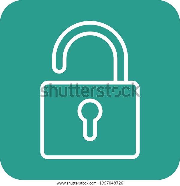 Open Lock Unlock Icon Vector Image Stock Vector Royalty Free