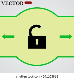 open lock ,  vector, EPS 10