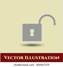 Open Lock vector icon