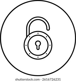 Open Lock vector icon. Can be used for printing, mobile and web applications.