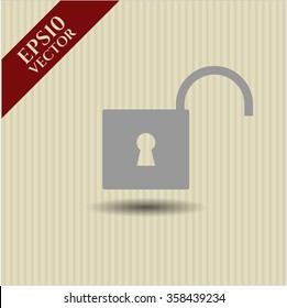 Icono o símbolo del vector de bloqueo