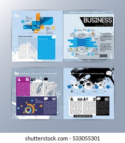 Open magazine, vector Illustration.