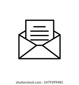 Icono de sobre de correo abierto perfecto para comunicación y correo electrónico