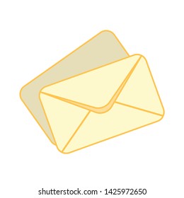 open mail icon. flat illustration of open mail vector icon for web
