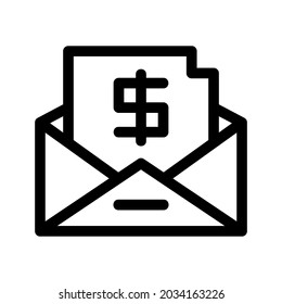open mail icon or logo isolated sign symbol vector illustration - high quality black style vector icons

