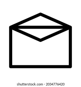 open mail icon or logo isolated sign symbol vector illustration - high quality black style vector icons
