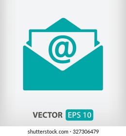 Open mail icon. One of set web icons