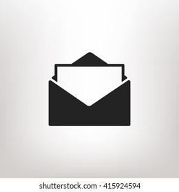 Open mail icon vector