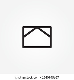 Open mail sign icon vector illustration