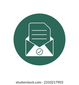 Open mail  Vector Icon with trendy background colors that can easily edit or modify

