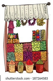 Open Market - Middle East - Cartoon