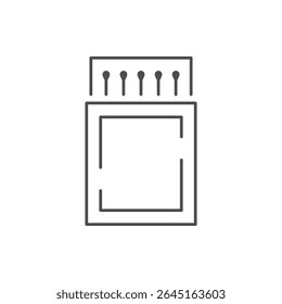 Abrir icono de contorno de línea de caja de correspondencia