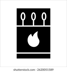 Open matchbox with matchsticks line icon. linear style sign for mobile concept and web design. Matches and Matchbox outline vector icon. Symbols, logo illustrations. Vector graphics